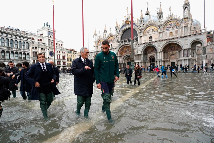 Venezia, delegazione azzurra in visita