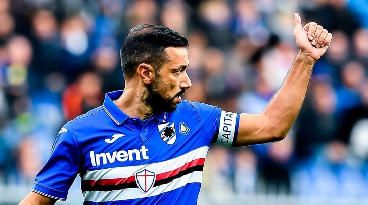 Sampdoria, regolarmente in gruppo Quagliarella