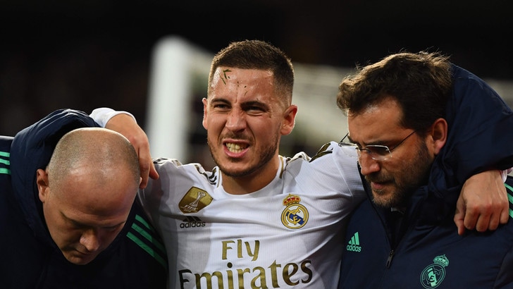 Real Madrid, Hazard ko almeno due mesi