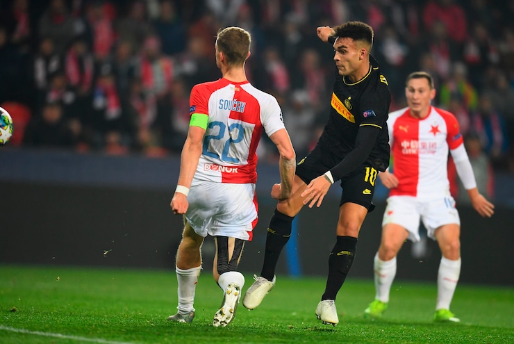 Slavia Praga-Inter 1-3, il tabellino