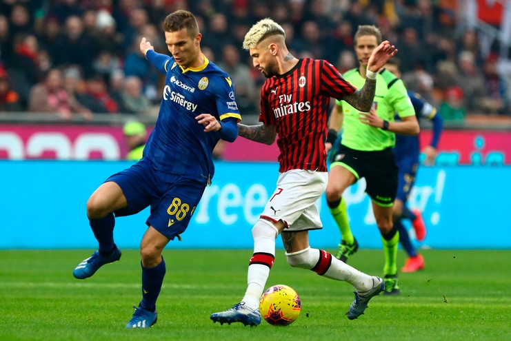 Milan-Verona 1-1, il tabellino