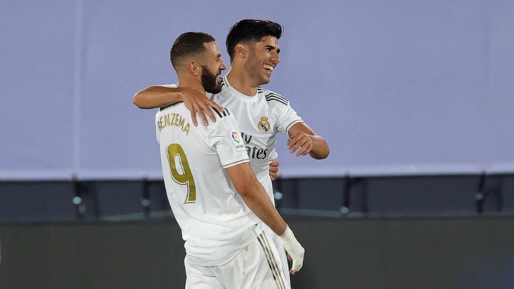 Il Real Madrid torna a +4 sul Barcellona: decisivi Benzema e Asensio