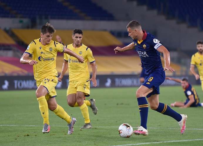 Roma-Verona 2-1, il tabellino