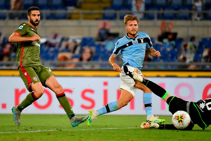 Lazio-Cagliari 2-1, il tabellino
