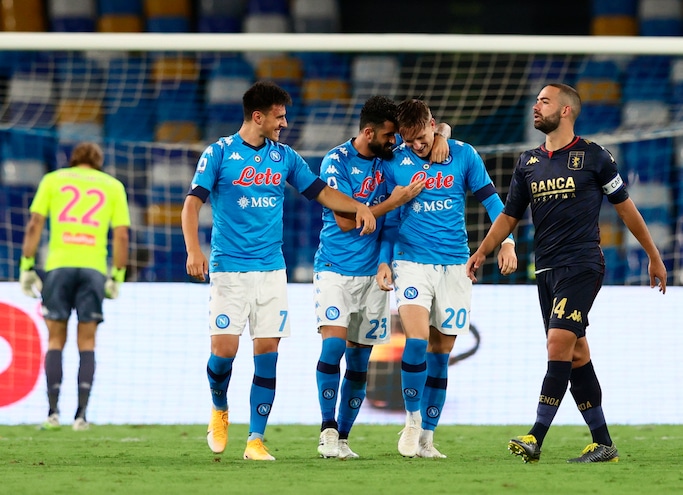 Napoli-Genoa 6-0, il tabellino