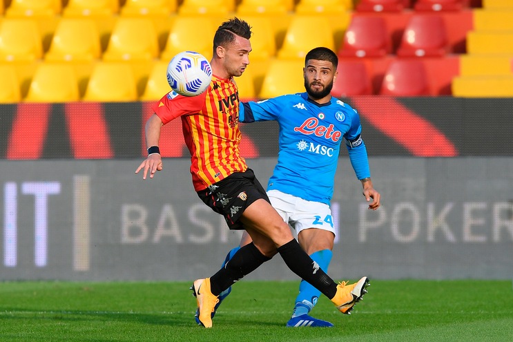 Benevento-Napoli 1-2, il tabellino