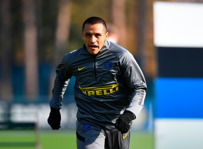 Inter Rifinitura Prima Del Real Sanchez In Gruppo