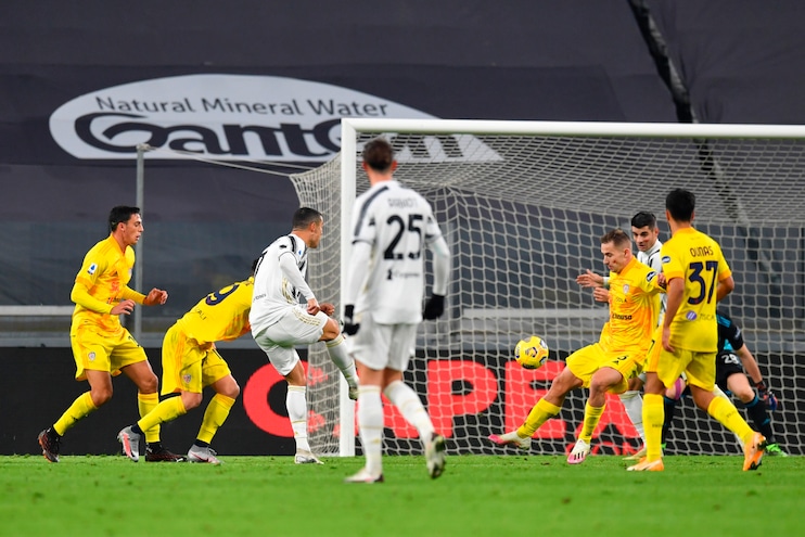 Juventus-Cagliari 2-0, dopo 45'. Doppio Ronaldo: incontenibile