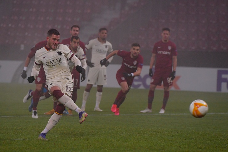 Cluj-Roma 0-2, il tabellino
