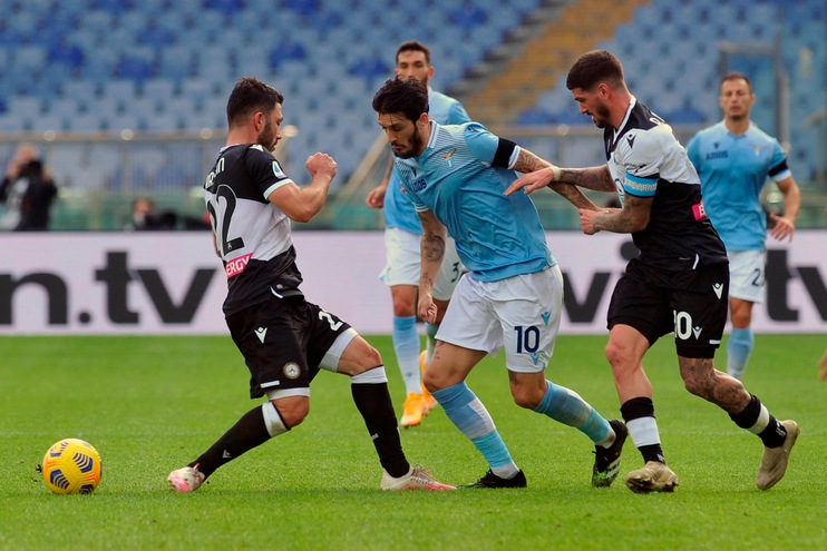 Lazio-Udinese 1-3, il tabellino