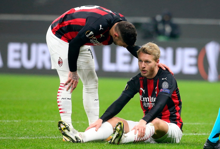 Milan, Kjaer scalpita e punta il Sassuolo