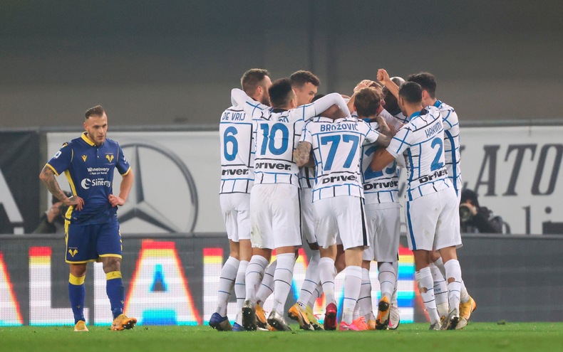 Verona-Inter 1-2, il tabellino