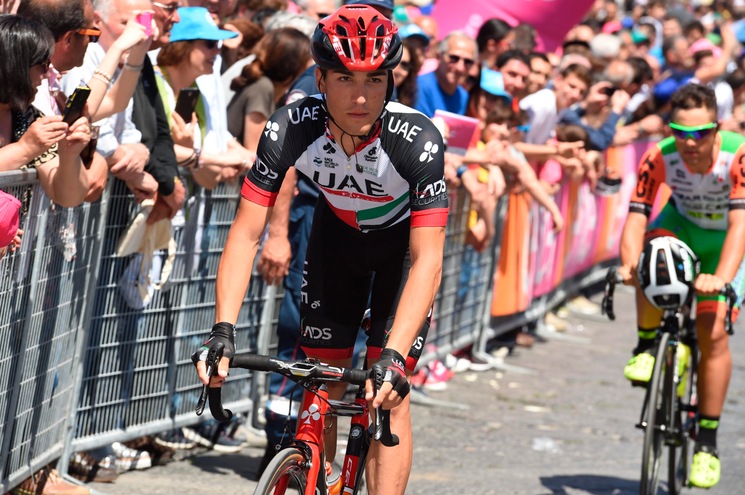 Uae Emirates, Conti out tre settimane: lussazione della clavicola