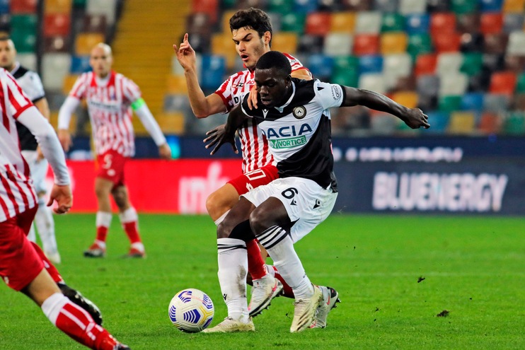 Udinese, allenamento in gruppo per Makengo