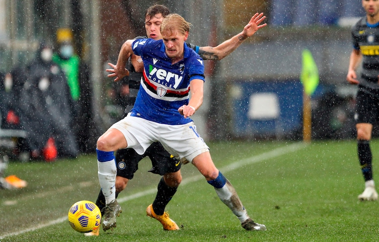 Sampdoria-Inter 2-1, il tabellino