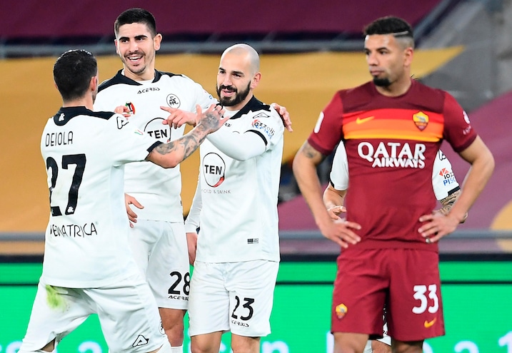 Roma-Spezia 2-4: Italiano fa l'impresa, incubo Fonseca