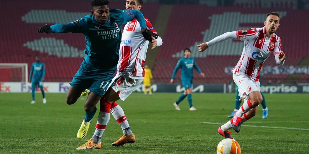 Stella Rossa-Milan 2-2, il tabellino