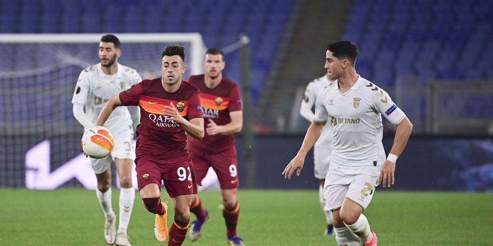 Roma-Braga 3-1, il tabellino