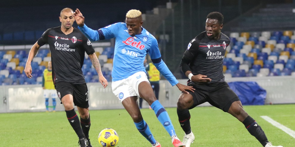 Napoli-Bologna 3-1, il tabellino