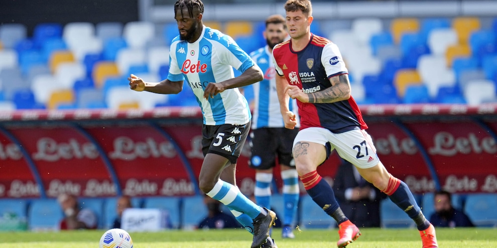 Napoli-Cagliari 1-1, il tabellino