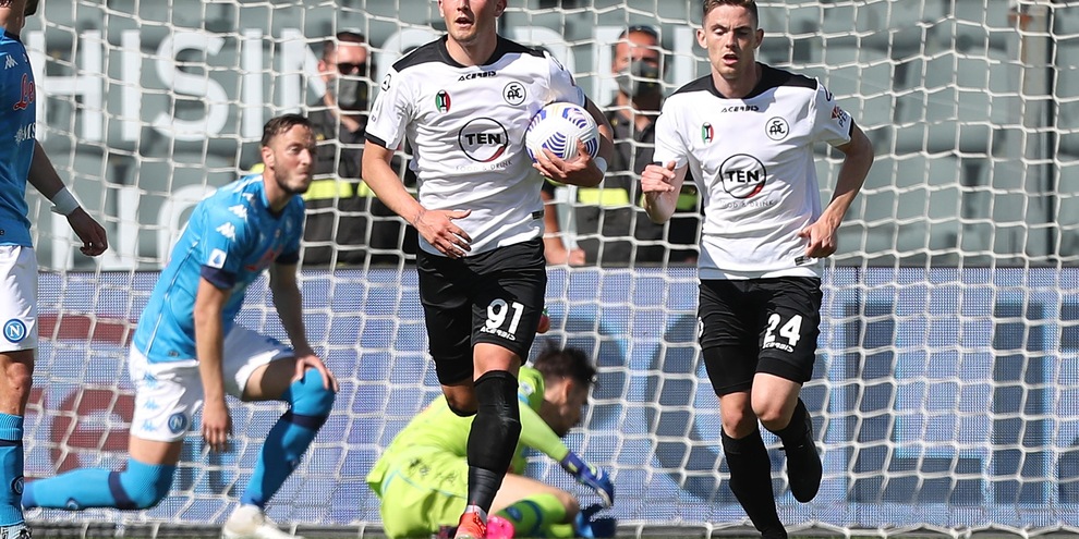 Spezia-Napoli 1-4, il tabellino