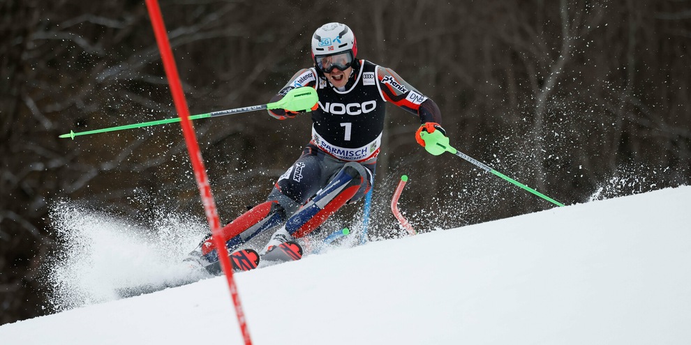 Garmisch: trionfa Kristoffersen. Settimo Vinatzer