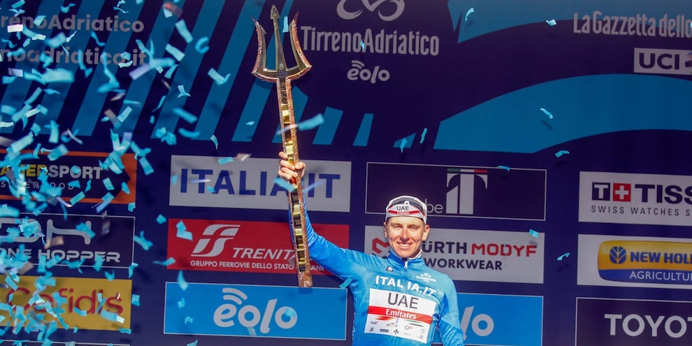 Tirreno-Adriatico, trionfo Pogacar. Ultima tappa a Bauhaus