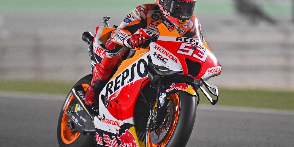 MotoGp, Marquez primo nelle FP3 in Indonesia ma andrà in Q1 come Bagnaia