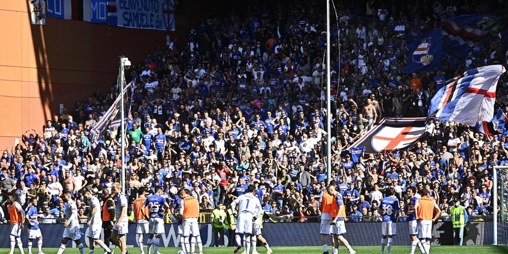 Sampdoria, la contestazione non degenera