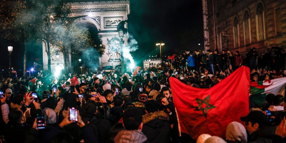 Francia-Marocco: Champs Elysées, tra gioia e paura
