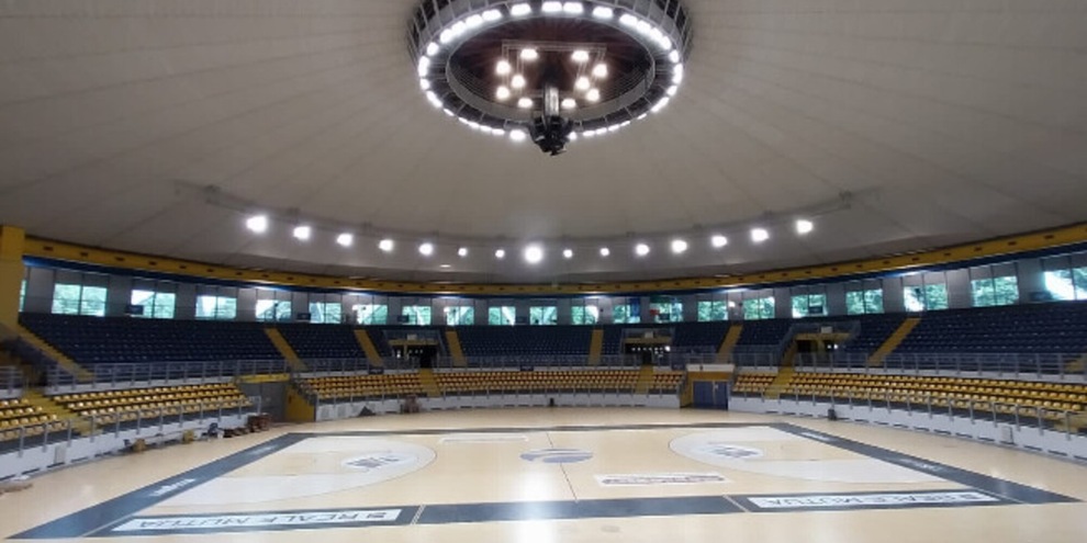 Si accendono le ‘nuove’ luci al Pala Gianni Asti