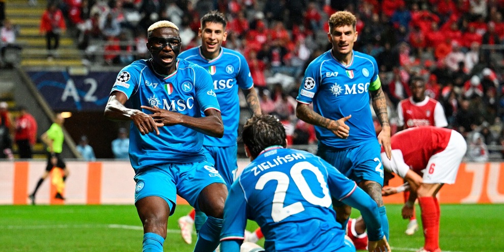 Pagelle Braga-Napoli: Di Lorenzo il migliore, Politano devastante a destra