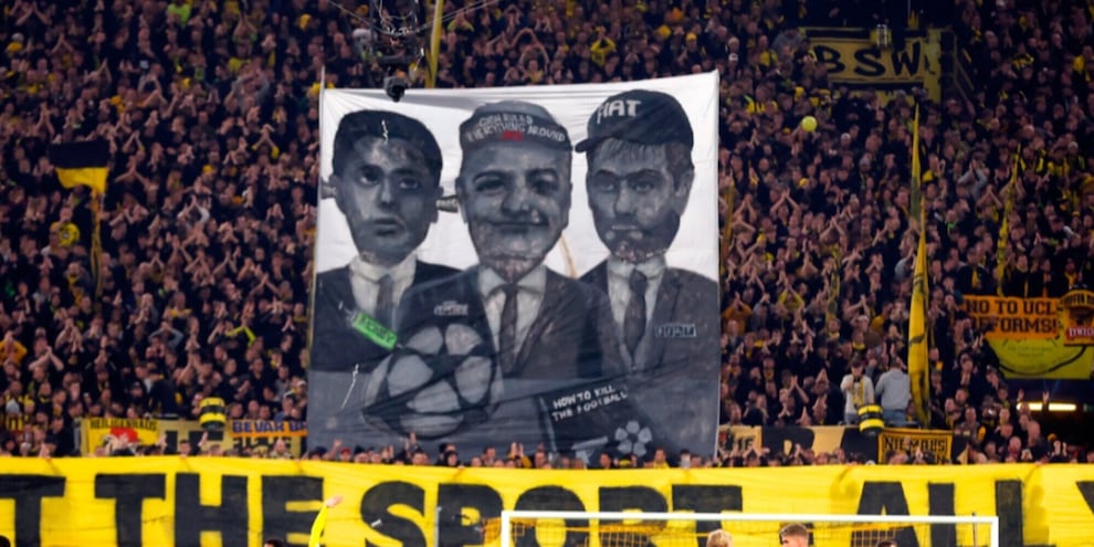 Agnelli “riappare” a Dortmund: il perché della coreografia Champions
