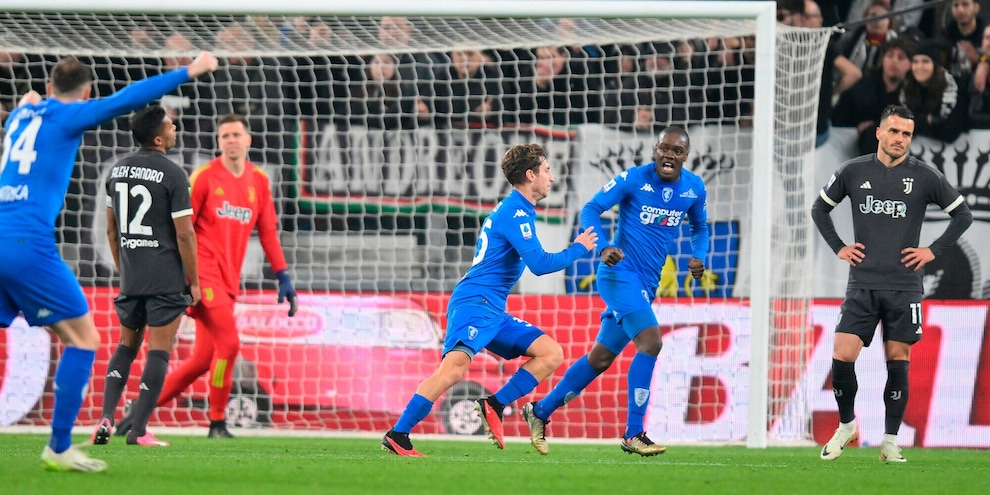 Milik semaforo rosso, la Juve frena con l'Empoli