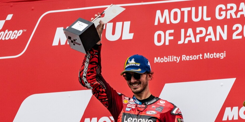 Bagnaia trionfa in Giappone e avvicina Martin: "Primi giri incredibili"