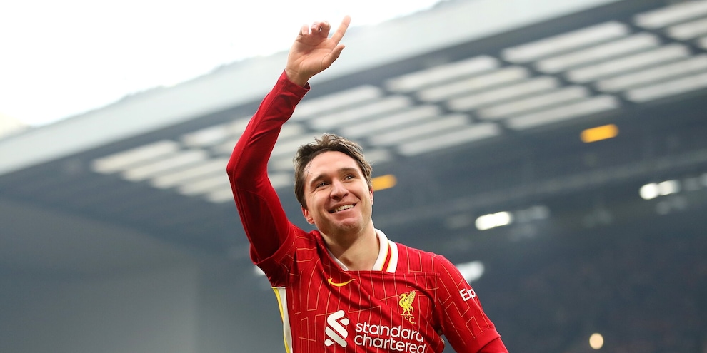 Chiesa, prima gioia Liverpool: entra dalla panchina e firma il poker