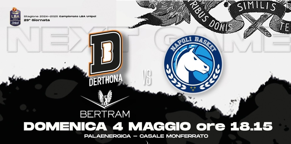 Bertram Derthona: scatta la vendita dei biglietti per l’ultima gara casalinga di regular season Bertram Derthona: scatta la vendita dei biglietti per l’ultima gara casalinga di regular season