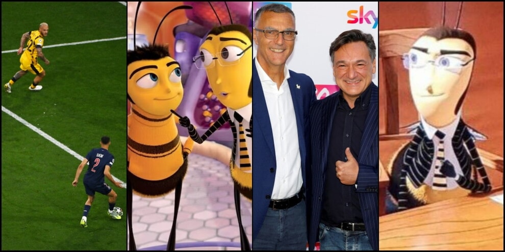 Bergomi, Caressa e il meme dell’ape: perché è diventato virale sui social dopo Psg-Inter
