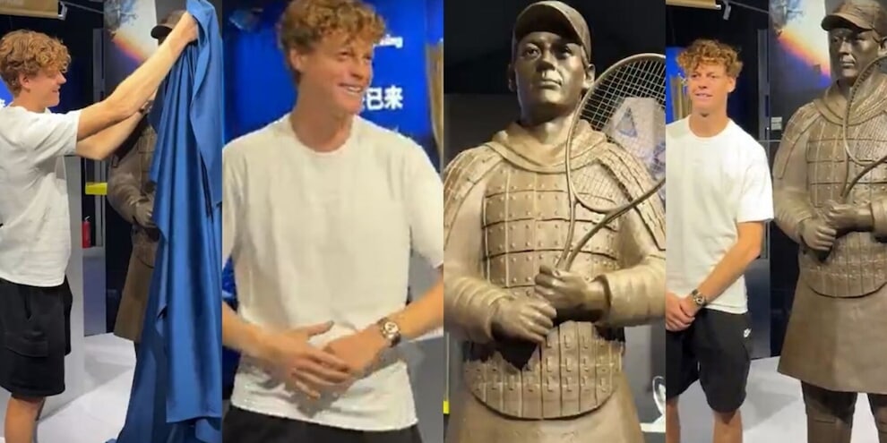 Sinner come Ronaldo, ma la sua statua è di terracotta. E il motivo è...  Djokovic