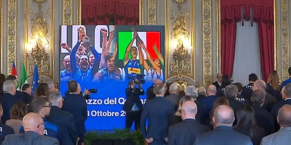 Azzurri al Quirinale con il Presidente Mattarella