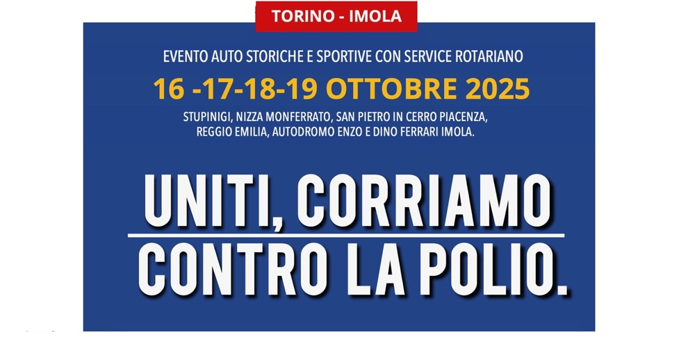 “Uniti, corriamo contro la polio” da Stupinigi ad Imola
