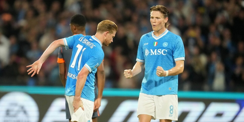 De Bruyne si stira, McTominay esulta: ecco cos'è successo in Napoli-Inter