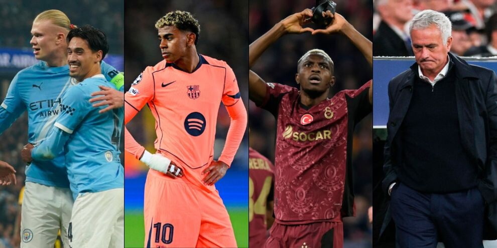 


Poker City, pari Barça e triplo Osimhen. Mourinho ultimo, Juve fuori dai playoff Champions


