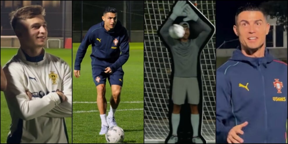 Cristiano Ronaldo, il rigore più difficile: sfida al portiere robot. A tifare per lui Conceicao e... un ex Juve
