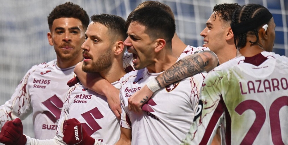 Toro, Vlasic decisivo su rigore: Sassuolo piegato di misura. Baroni a -5 dal Bologna