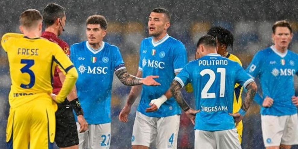Stop Napoli, solo un pari col Verona dopo un primo tempo shock. L’Atalanta sbanca Bologna
