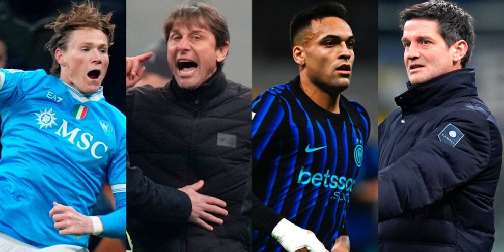Inter-Napoli, le pagelle: Lautaro Martinez non sa pungere, McTominay gladiatore. Chivu e Conte...