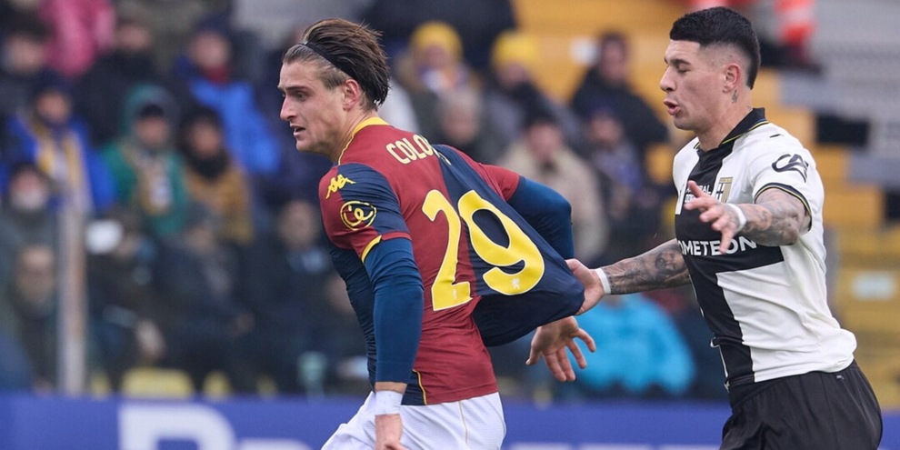 Colombo show a Parma, ma il Genoa manca il colpo salvezza. De Rossi a +6 dalla Fiorentina
