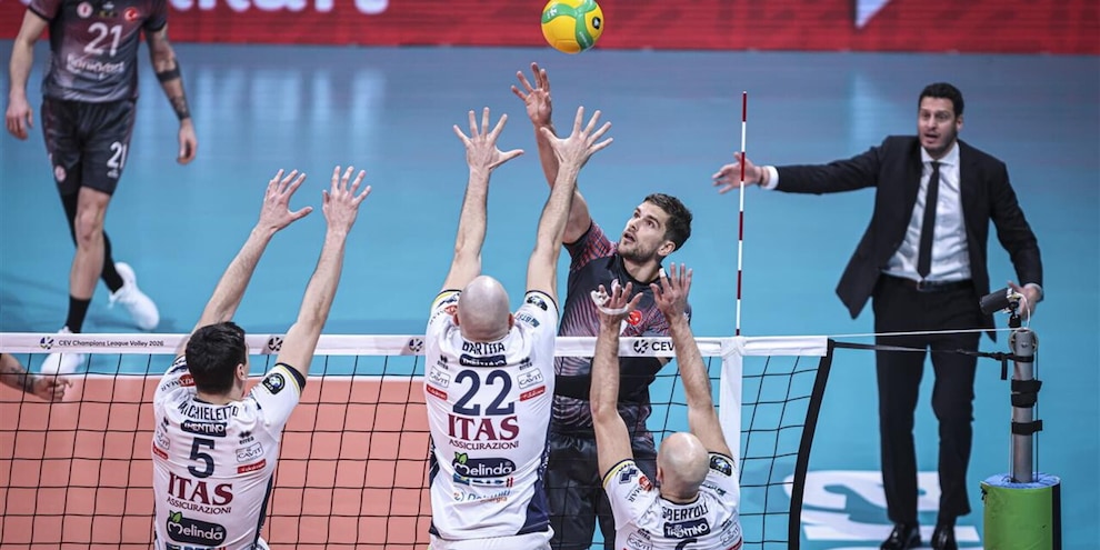 Champions League: Trento cade in casa dello Ziraat Champions League: Trento cade in casa dello Ziraat