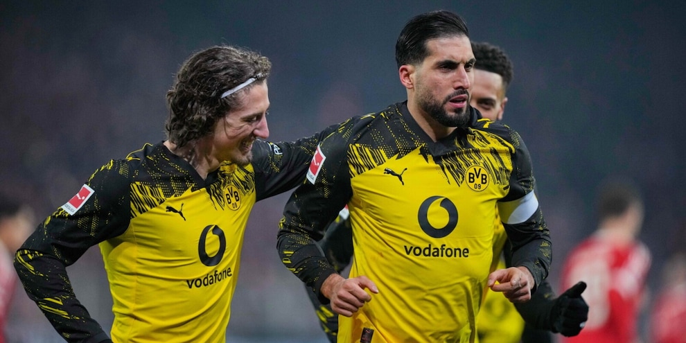 Il Dortmund si scalda per l’Inter con un tris: Emre Can in gol. Tonfo Bayern